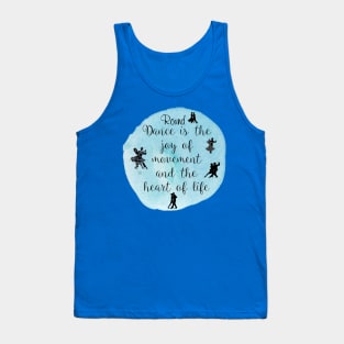 Round Dance Blue Tank Top